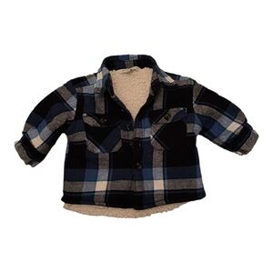 3/10$ George 0-3M Sweater Button Up with Sherpa